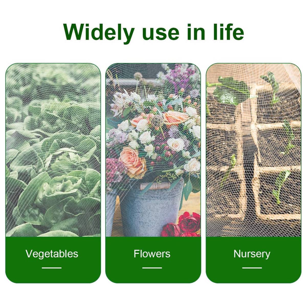 Agricultural Insect Net for Vegetables and Fruit Trees - 3 x 6 m Plant Protection Mesh - view 5