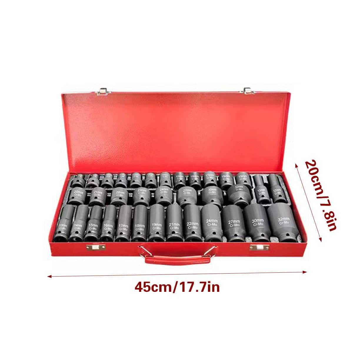 Air Impact Socket Set - 35 Piece, 1/2 Inch (1.27 cm) Drive, Heavy Duty - view 3