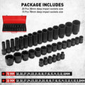 Air Impact Socket Set - 35 Piece, 1/2 Inch (1.27 cm) Drive, Heavy Duty - view 4