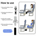 Airplane Foot Rest Hammock, Memory Foam Travel Footrest - Black - view 5