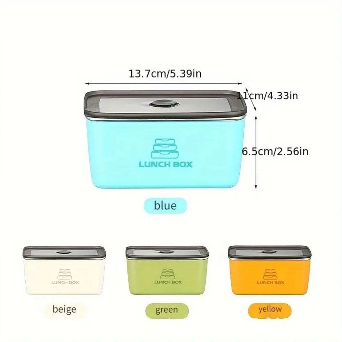 Airtight Food Storage Container Set with Leak-Proof Lids - Assorted Colours, Pack of 4 - view 3