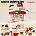 Airtight Grain Storage Container Set of 3 with Handle for Pantry