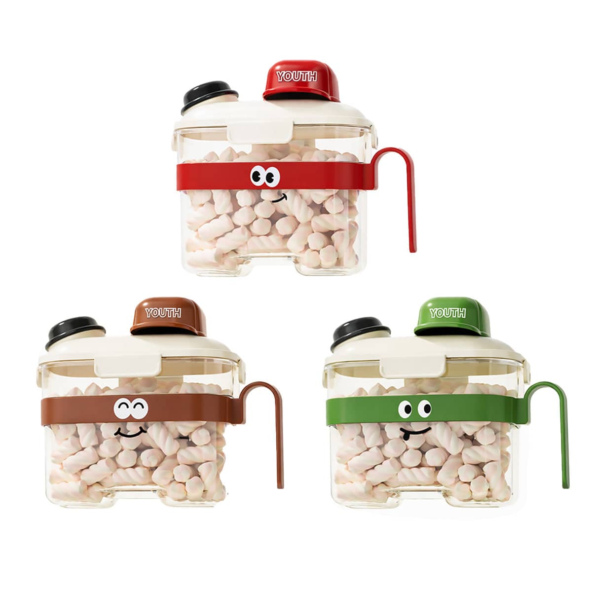 Airtight Grain Storage Container Set of 3 with Handle for Pantry - view 2