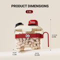 Airtight Grain Storage Container Set of 3 with Handle for Pantry - view 3