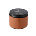 Airtight Mini Coffee Bean Storage Jars with Faux Leather Wrap, Set of 2 - Large, 6.5 x 6.5 x 5.5 cm