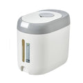 Airtight Rice Storage Container, 10 kg Capacity - Grey