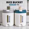 Airtight Rice Storage Container, 10 kg Capacity - Grey - view 2