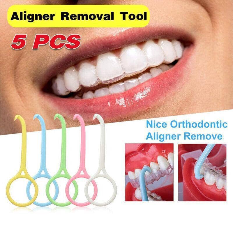 Aligner Removal Tools ABS Hook Kit 8 cm, Pack of 5