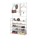 All in One Integrated Coat and Shoe Storage Rack with 5 Layers for Entryways - view 2