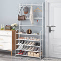 All in One Integrated Coat and Shoe Storage Rack with 5 Layers for Entryways - view 3