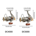 All-Metal Spinning Fishing Reel with CNC Alloy Wire Cup - DC4000 (13 x 6.3 x 12.5 cm) - view 5