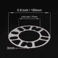 Alloy Aluminium Wheel Spacer Shims 5 mm, Universal 4 and 5 Stud, Pack of 4 - view 3