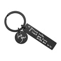 Alloy Couple Keyring Keychain - Drive Safe I Need You Here with Me Car Gift - view 2
