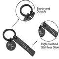 Alloy Couple Keyring Keychain - Drive Safe I Need You Here with Me Car Gift - view 3