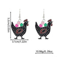 Alloy Drop Earrings - Stars and Stripes Rabbit - view 5