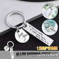 Alloy Keyring Keychain - Drive Safe I Need You Here with Me Couple Car Gift