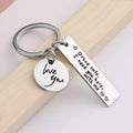 Alloy Keyring Keychain - Drive Safe I Need You Here with Me Couple Car Gift - view 3