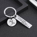Alloy Keyring Keychain - Drive Safe I Need You Here with Me Couple Car Gift - view 5
