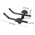 Alloy Split Triathlon Aero Handlebar with Armrest Pads for Road and Mountain Bikes - view 3