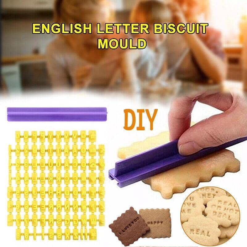 Alphabet Letter and Number Biscuit Stamp Embosser Moulds for Fondant