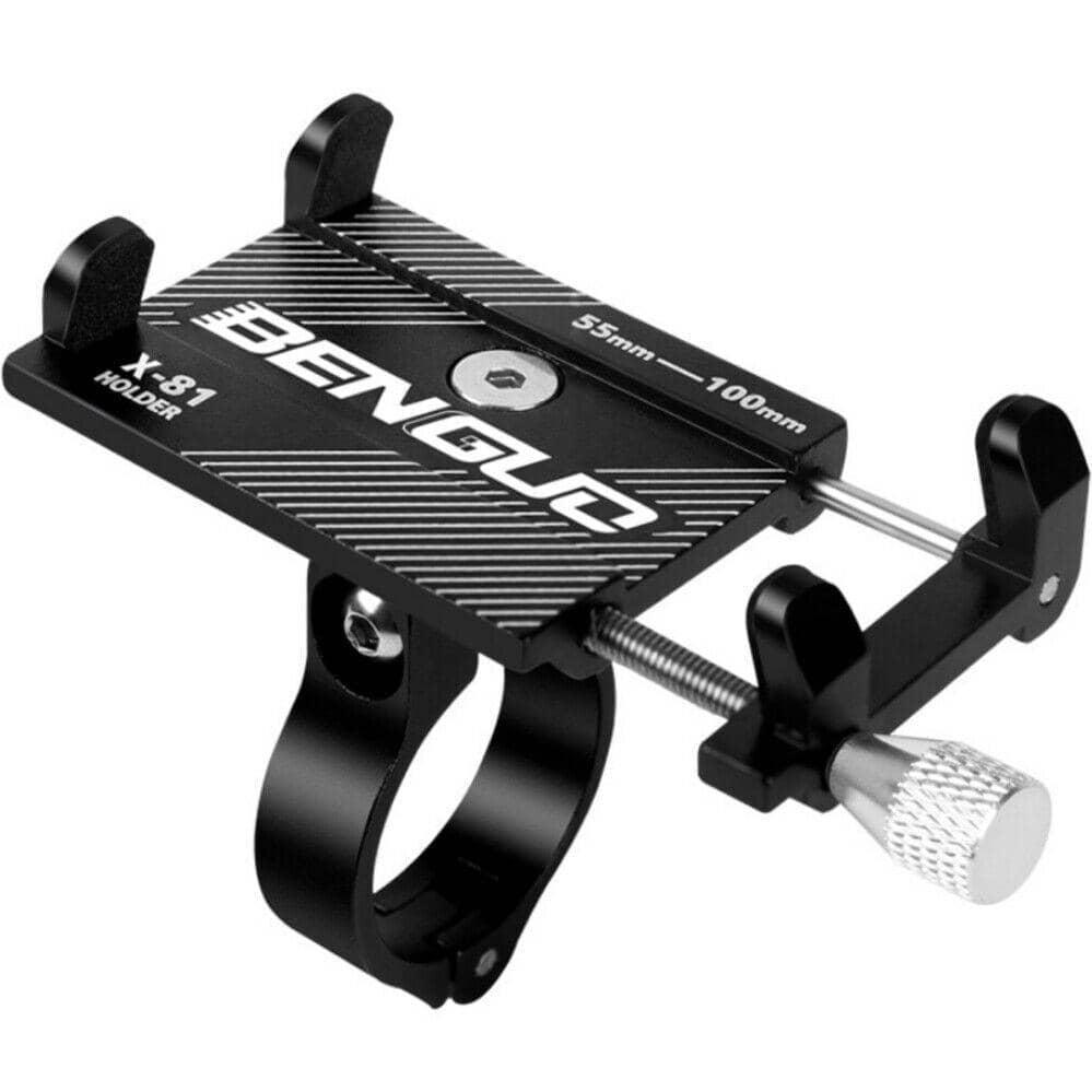 Aluminium Alloy Bike Phone Holder for Handlebars - Black