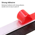 Aluminium Alloy Door Bottom Brush Seal, 30 mm Brush - Brown - view 5