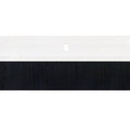 Aluminium Alloy Door Bottom Brush Seal, 30 mm Brush - White