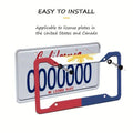 Aluminium Alloy License Plate Frame, 2 Pack - Sun Pattern - view 5