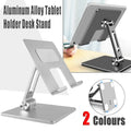 Aluminium Alloy Tablet Stand, Foldable Desk Holder for iPad Pro 12.9 - Silver