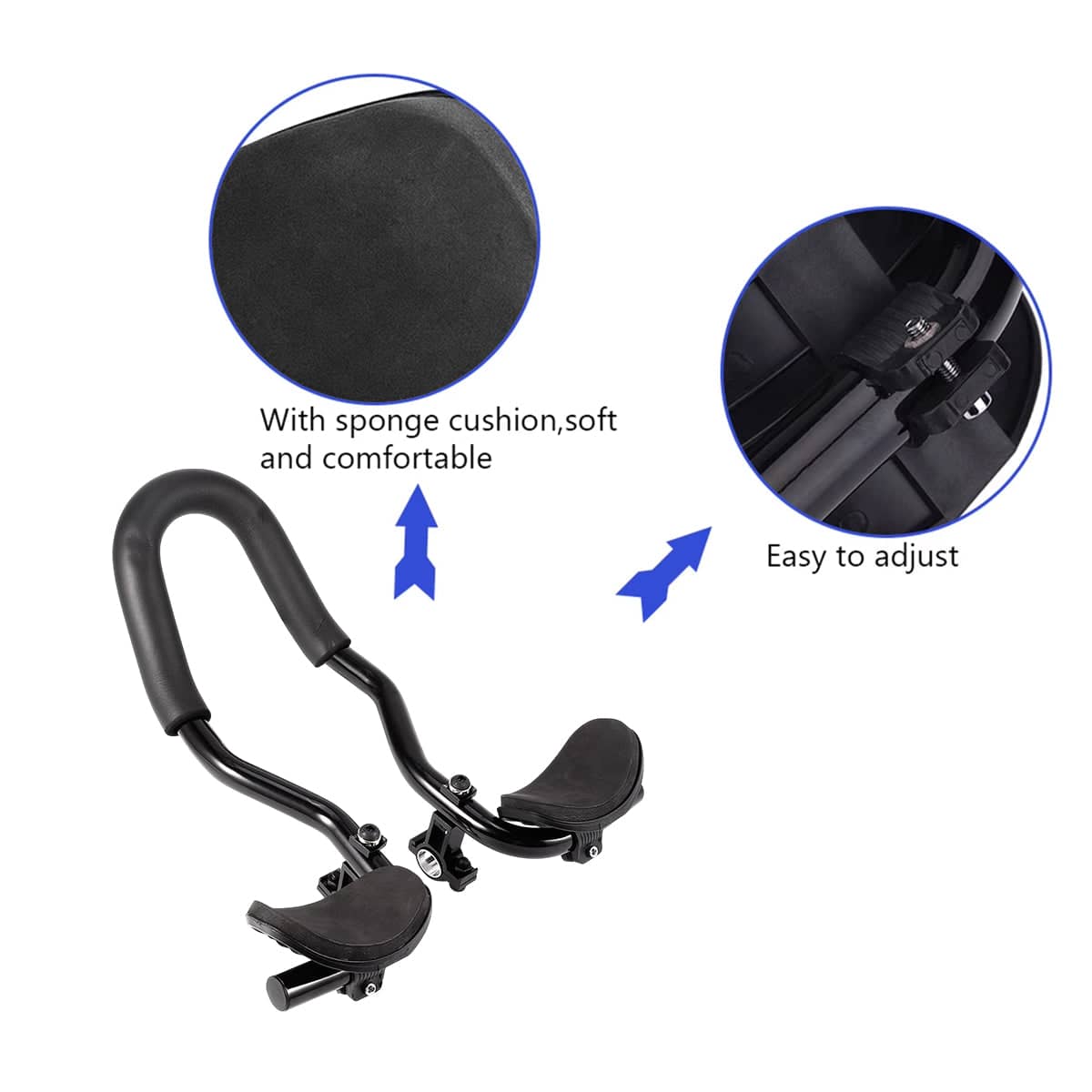 Aluminium Alloy TT Handlebar with Armrests for Mountain and Road Bikes - view 4