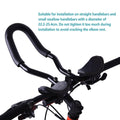 Aluminium Alloy TT Handlebar with Armrests for Mountain and Road Bikes - view 5