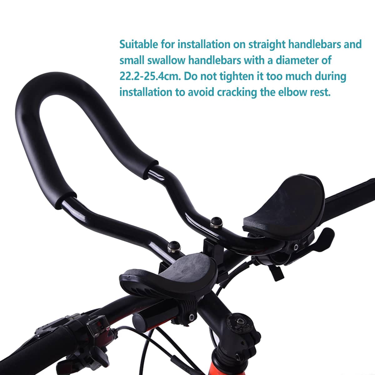 Aluminium Alloy TT Handlebar with Armrests for Mountain and Road Bikes - view 5