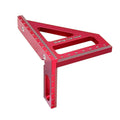 Aluminium Alloy Woodworking Scribe Triangle Ruler, Metric - view 2