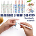Aluminium Crochet Hook Set, 8 Sizes 2.5-6 mm - White - view 2