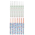 Aluminium Crochet Hook Set, 8 Sizes 2.5-6 mm - White - view 3