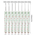 Aluminium Crochet Hook Set, 8 Sizes 2.5-6 mm - White - view 4