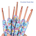 Aluminium Crochet Hook Set, 8 Sizes 2.5-6 mm - White - view 5