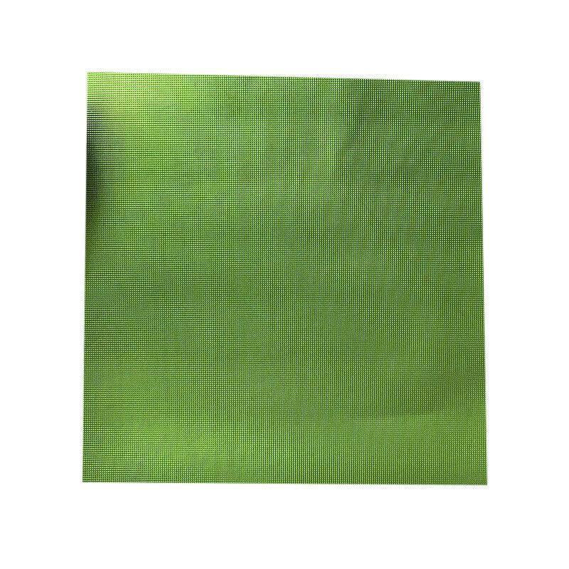 Aluminium Foil Chocolate Wrappers - Large (15cm), Green Embossed, Pack of 100