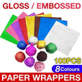 Aluminium Foil Chocolate Wrappers - Large (15cm), Purple Gloss, Pack of 100 - view 2