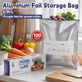 Aluminium Foil Freezer Storage Bags with Zip Seal, Pack of 100 - Large - view 2