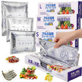 Aluminium Foil Freezer Storage Bags with Zip Seal, Pack of 100 - Small - view 5