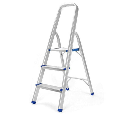 Aluminium Folding Ladder with Non-Slip Steps - 3 Steps