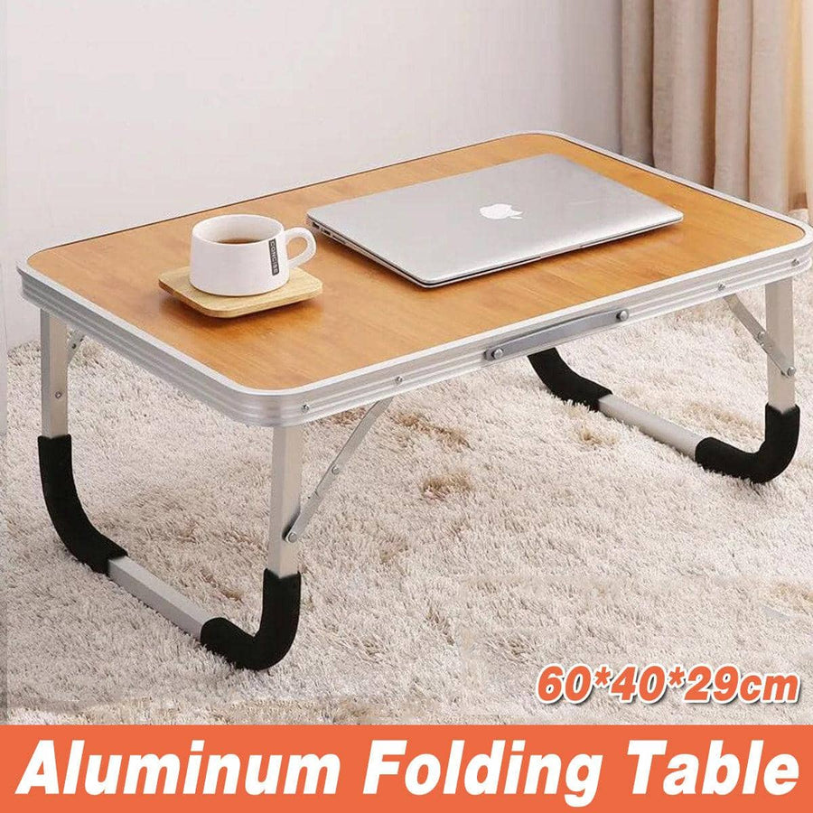 Aluminium Folding Laptop Table for Bed or Desk - 60 x 40 x 29 cm