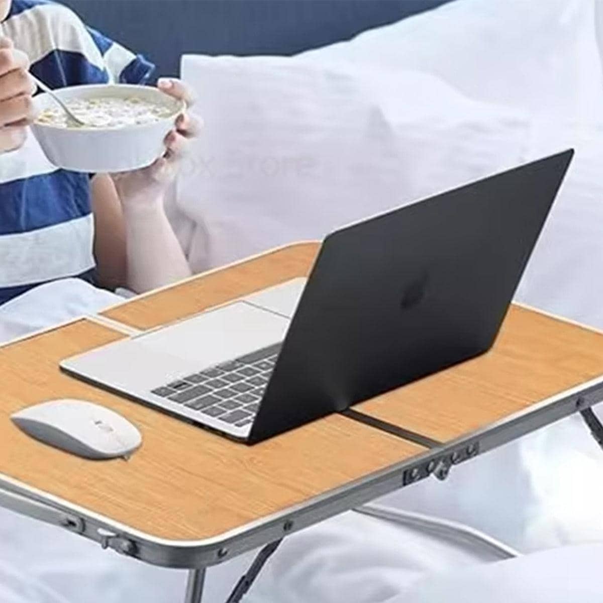 Aluminium Folding Laptop Table for Bed or Desk - 60 x 40 x 29 cm - view 4