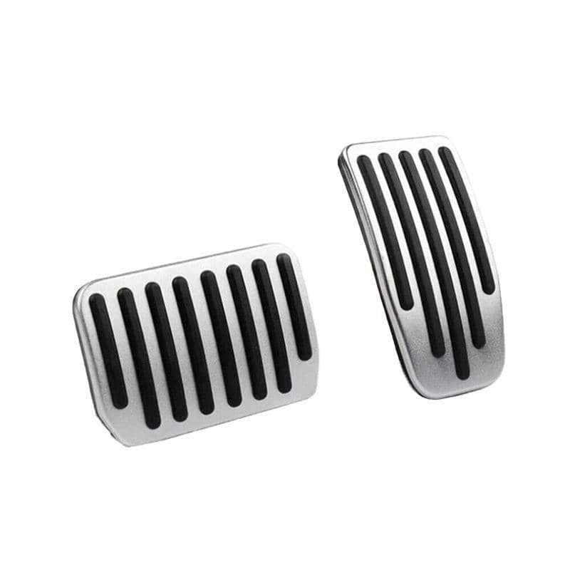 Aluminium Foot Pedal Covers for Tesla Model 3 and Model Y with Non Slip Grip Strips - view 2