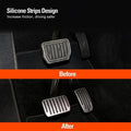 Aluminium Foot Pedal Covers for Tesla Model 3 and Model Y with Non Slip Grip Strips - view 3