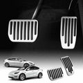 Aluminium Foot Pedal Covers for Tesla Model 3 and Model Y with Non Slip Grip Strips - view 5