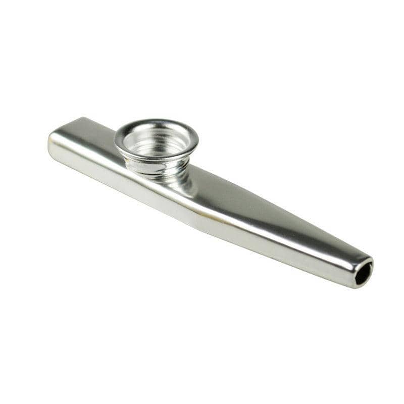 Aluminium Kazoo Musical Instrument, 12 x 2.5 cm - Silver