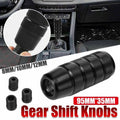 Aluminium Manual Car Gear Shift Knob Universal Fit 95 x 35 mm - Black