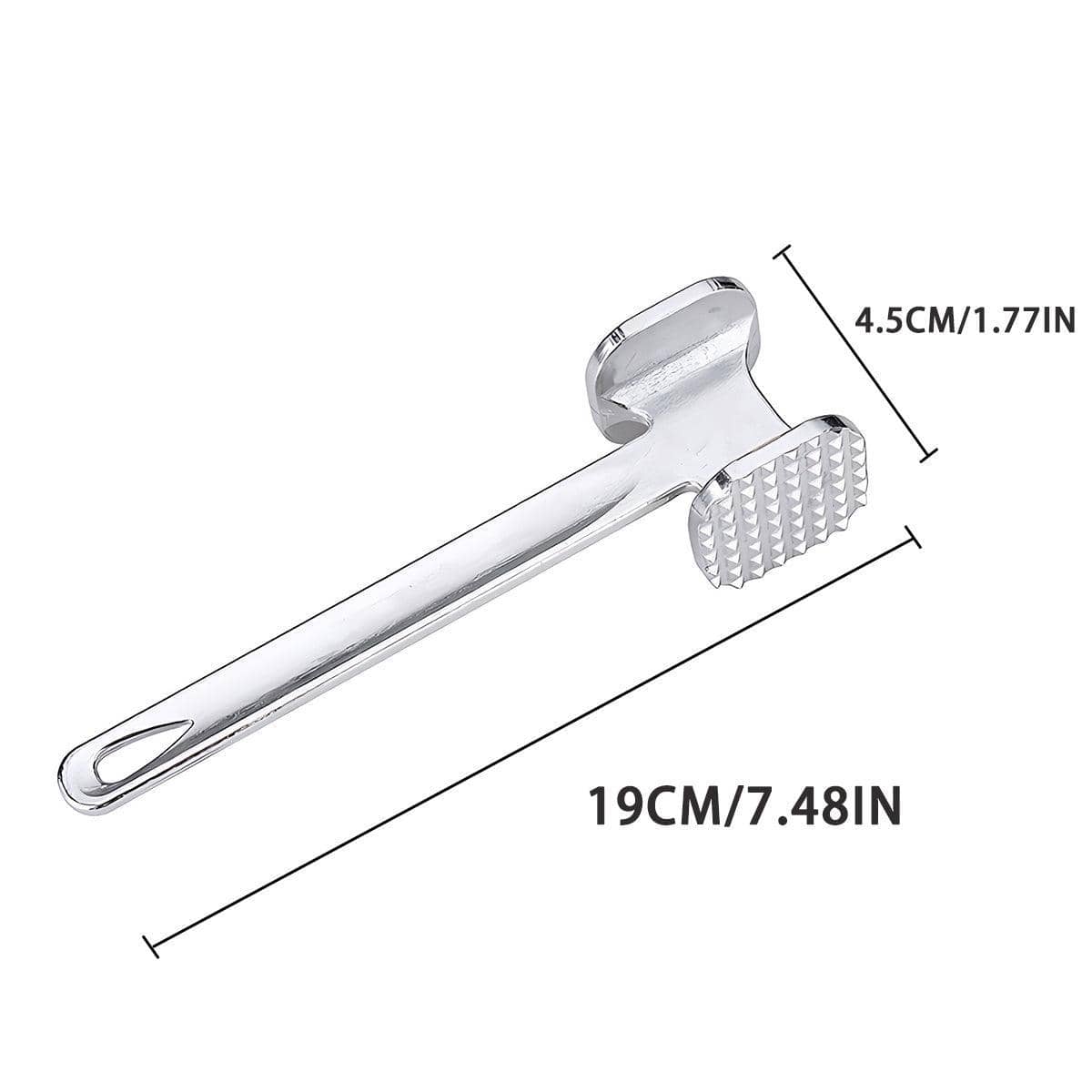 Aluminium Meat Tenderiser Hammer for Steak, Chicken and Beef 19 cm - view 3